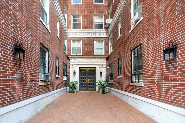 345 W 55th St Unit 7-D, New York City, NY 10019 - view of patio / terrace with french doors