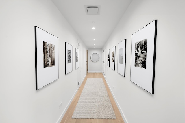 212 W 93rd St Unit 3B, New York City, NY 10025 - hall with recessed lighting and light wood-type flooring
