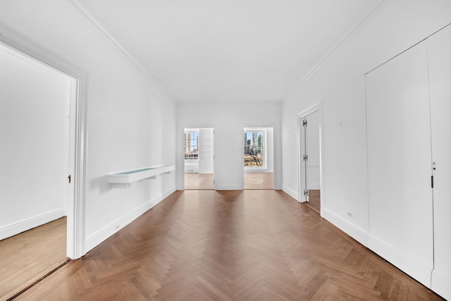1 Sutton Pl S Unit 4C, New York City, NY 10022 - empty room with crown molding and baseboards