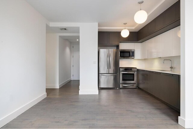 unfurnished room featuring dark hardwood / wood-style floors