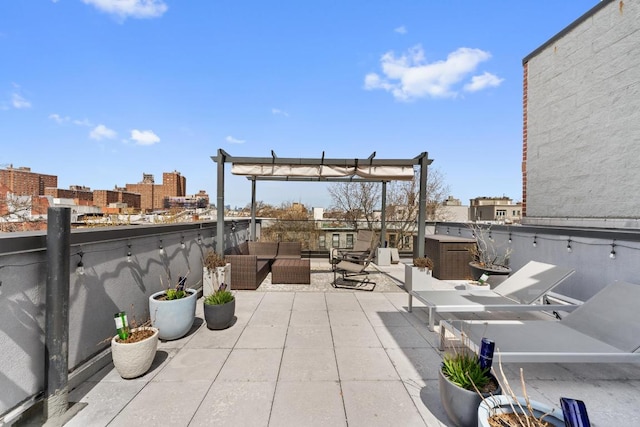 view of patio / terrace featuring a balcony