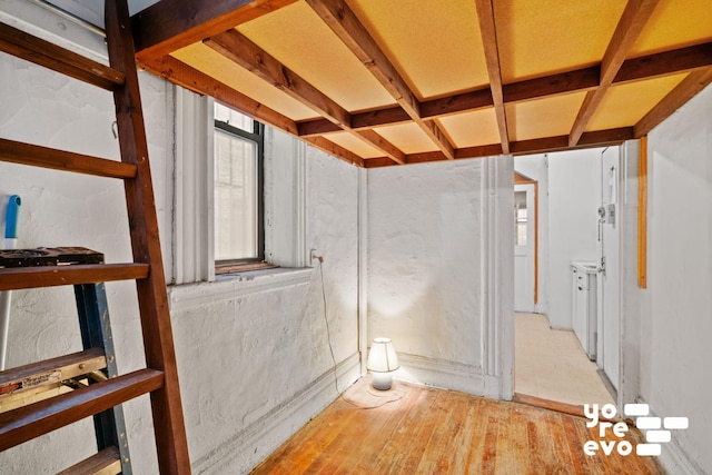 interior space featuring light wood-style floors