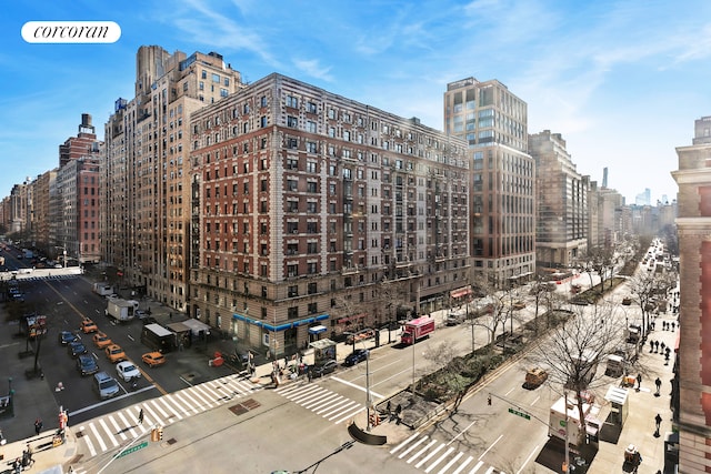 view of building exterior with a view of city