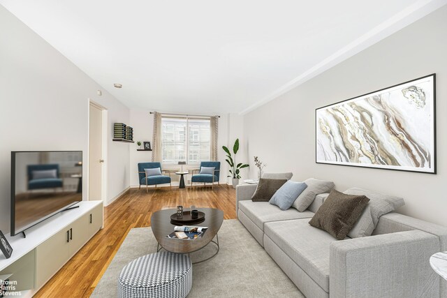 bedroom with hardwood / wood-style flooring