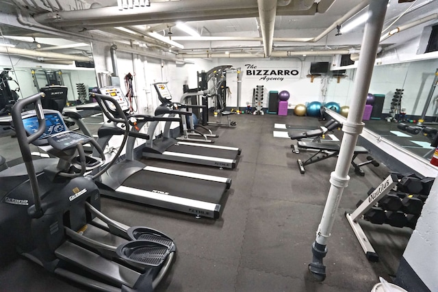view of gym