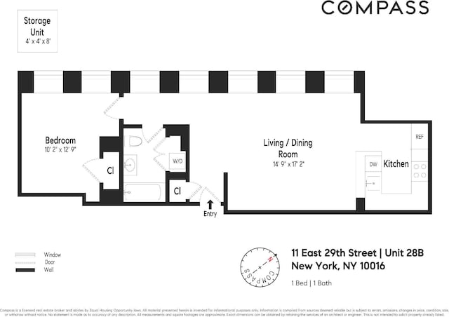 11 E 29th St Unit 28B, New York City, NY 10016 - floor plan / room layout