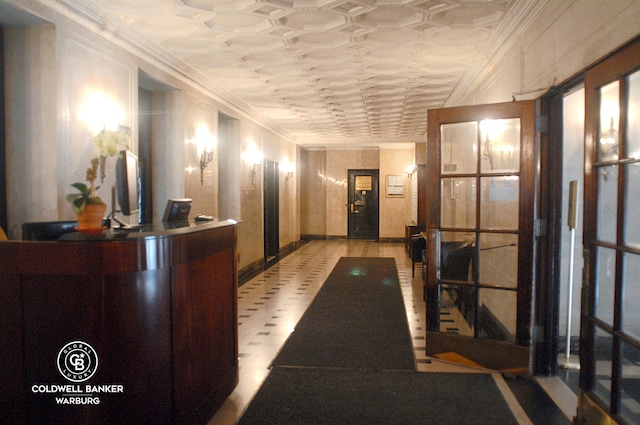 535 W 110th St Unit 5B, New York City, NY 10025 - reception area featuring ornamental molding
