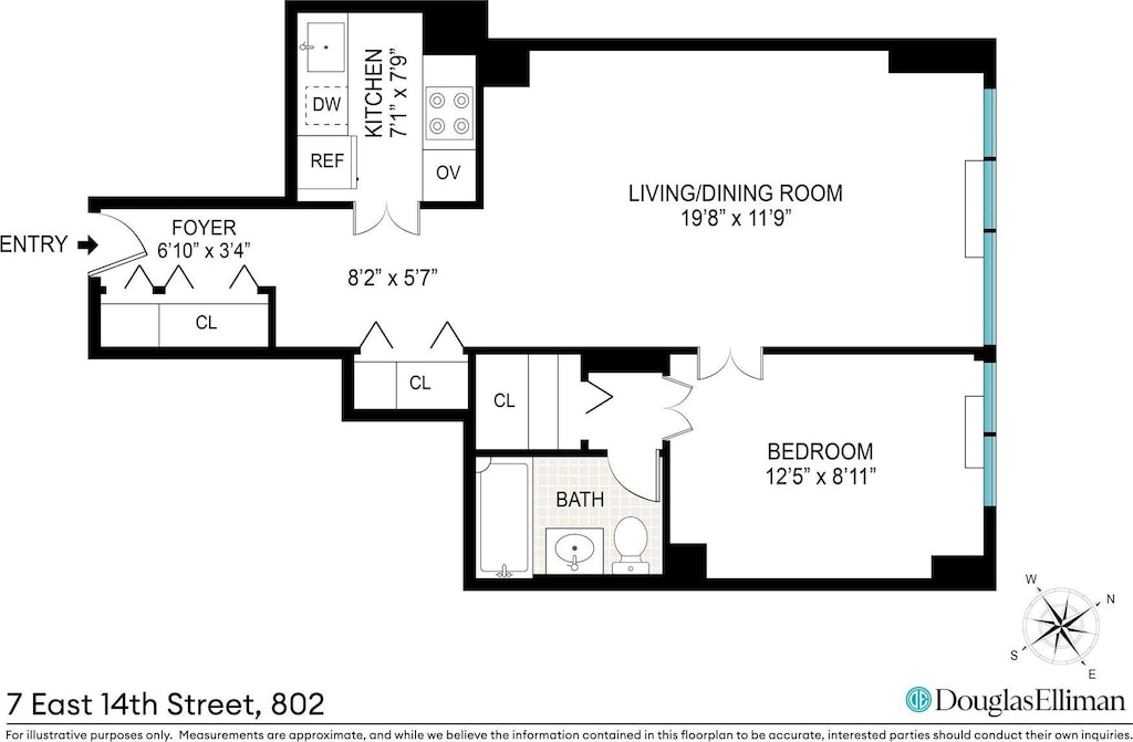 7 E 14th St Unit 802, New York City, NY 10003 - view of layout