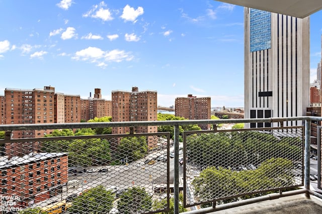 view of balcony