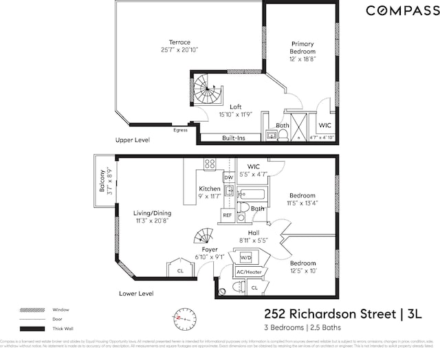 252 Richardson St Unit 3L, New York City, NY 11222 - floor plan / room layout
