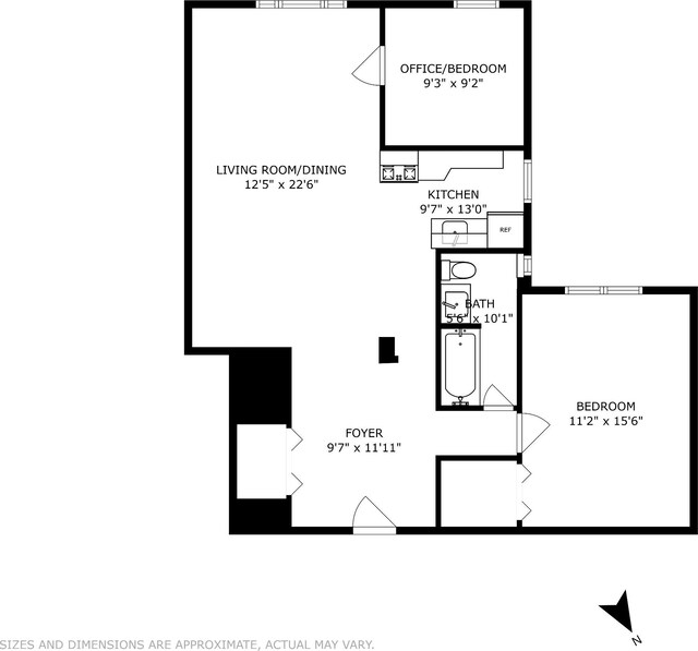 525 E 89th St Unit 2L, New York City, NY 10128 - view of room layout