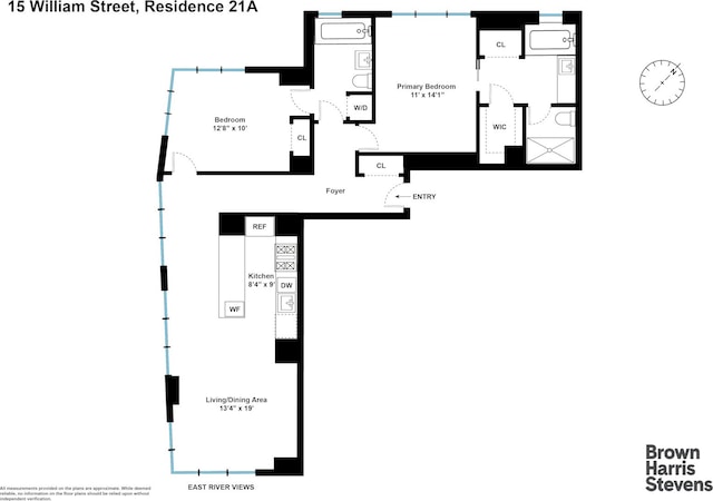 15 William St Unit 21A, New York City, NY 10004 - plan
