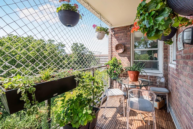 view of balcony