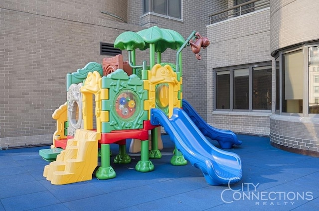 view of community jungle gym