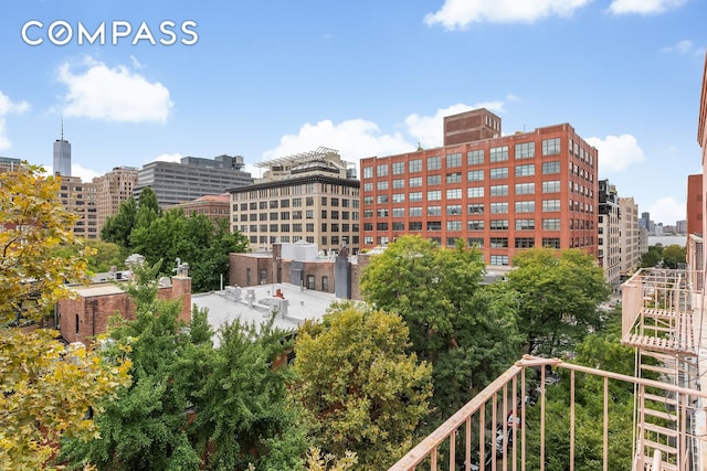 view of property with a city view