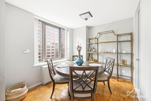 161 W 61st St Unit 16A, New York City, NY 10023 - dining room with baseboards