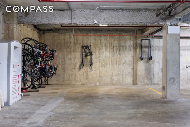 garage featuring bike storage