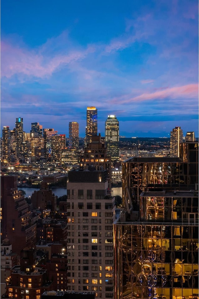 view of city featuring a water view