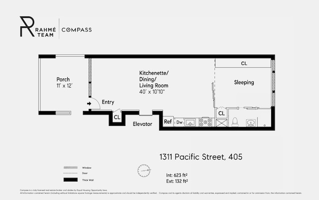 1311 Pacific St Unit 405, New York City NY, 11216, 1 bedrooms, 1 bath condo for sale