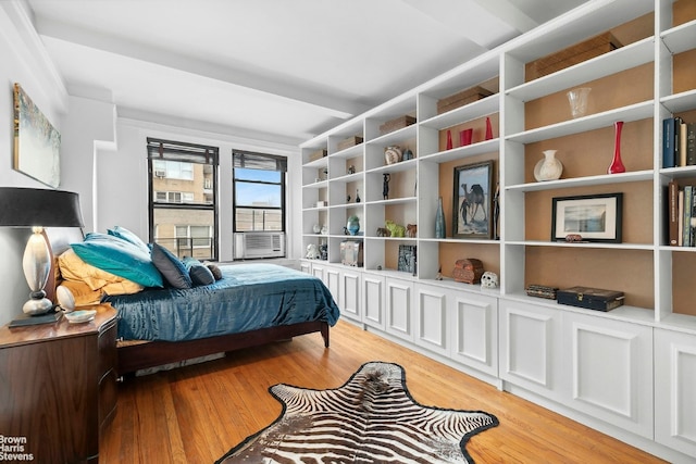 bedroom featuring hardwood / wood-style floors