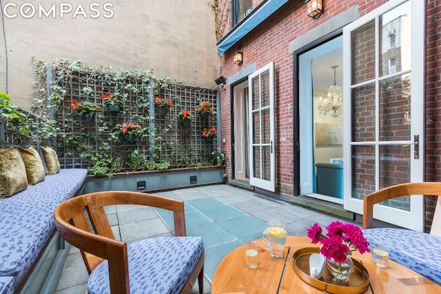 balcony featuring a patio