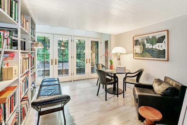 sunroom / solarium with french doors