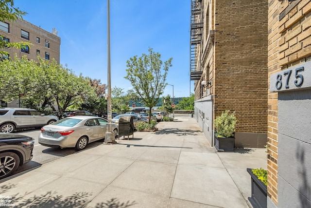 view of parking / parking lot