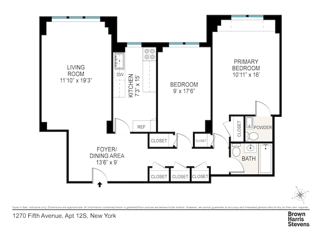 1270 5th Ave Unit 12S, New York City NY, 10029, 2 bedrooms, 1.5 baths condo for sale