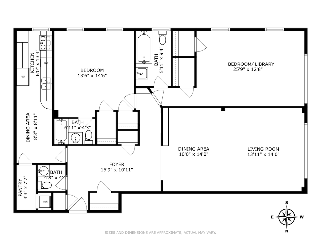 870 5th Ave Unit 11D, New York City, NY 10065 - floor plan / room layout
