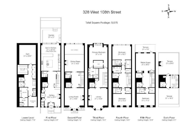 328 W 108th St, New York City, NY 10025 - floor plan