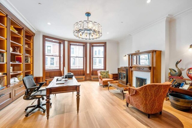 bedroom with light hardwood / wood-style flooring