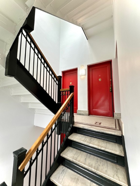 view of stairs