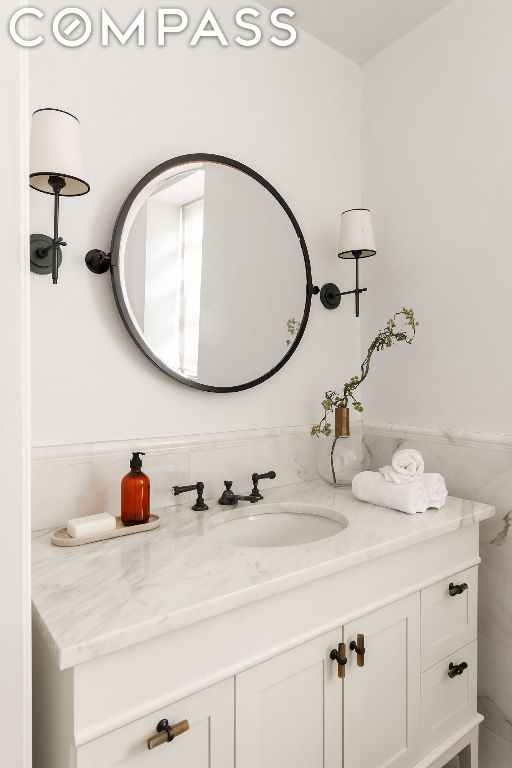 bathroom featuring vanity