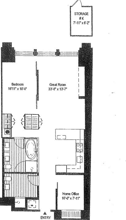 650 6th Ave Unit 2K, New York City, NY 10011 - floor plan