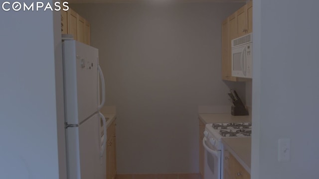 kitchen with white appliances