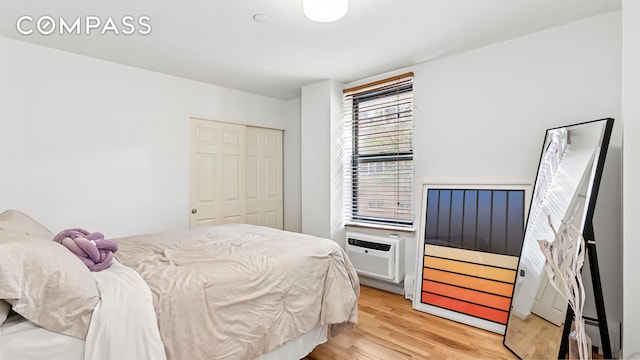 2792 Frederick Douglass Blvd Unit 2B, New York City, NY 10039 - bedroom with light wood-type flooring and a closet
