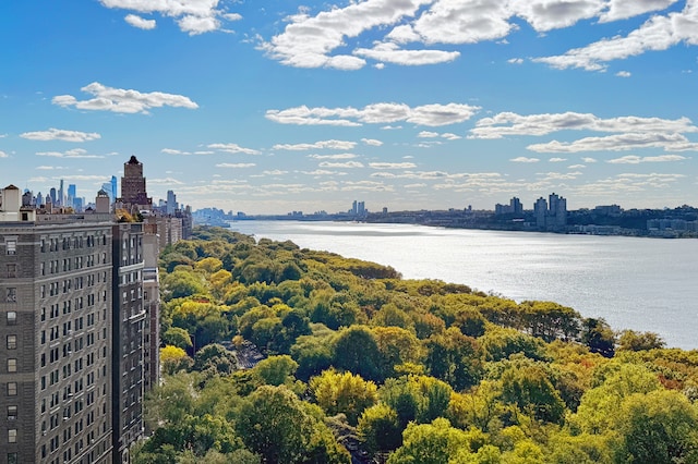 exterior space with a city view