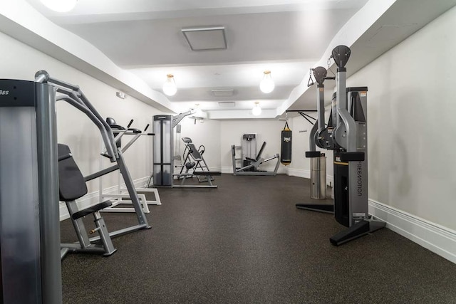 view of exercise room