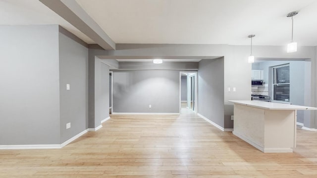 interior space featuring light hardwood / wood-style flooring