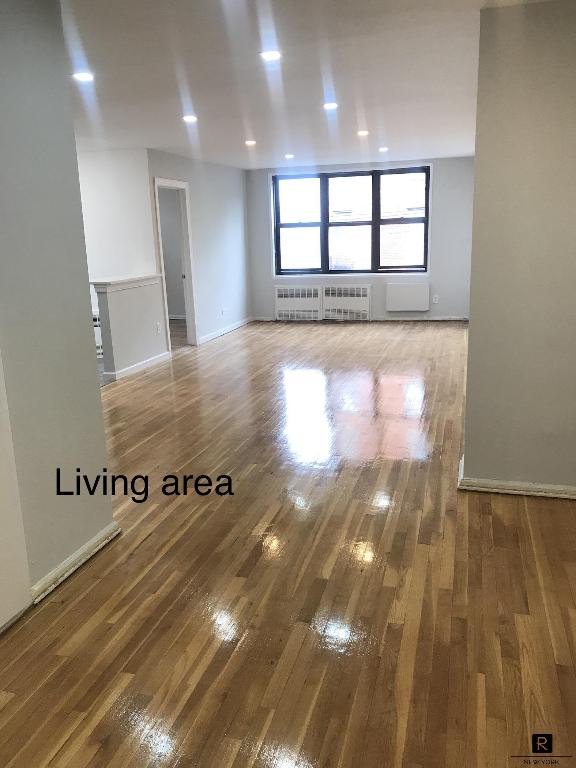 spare room featuring hardwood / wood-style flooring and radiator