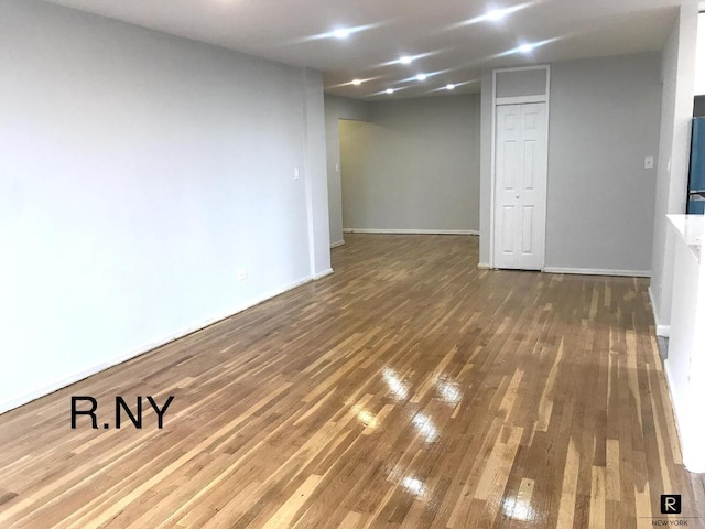 interior space with wood-type flooring