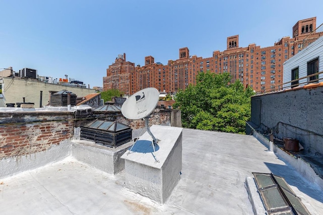 view of patio featuring central AC