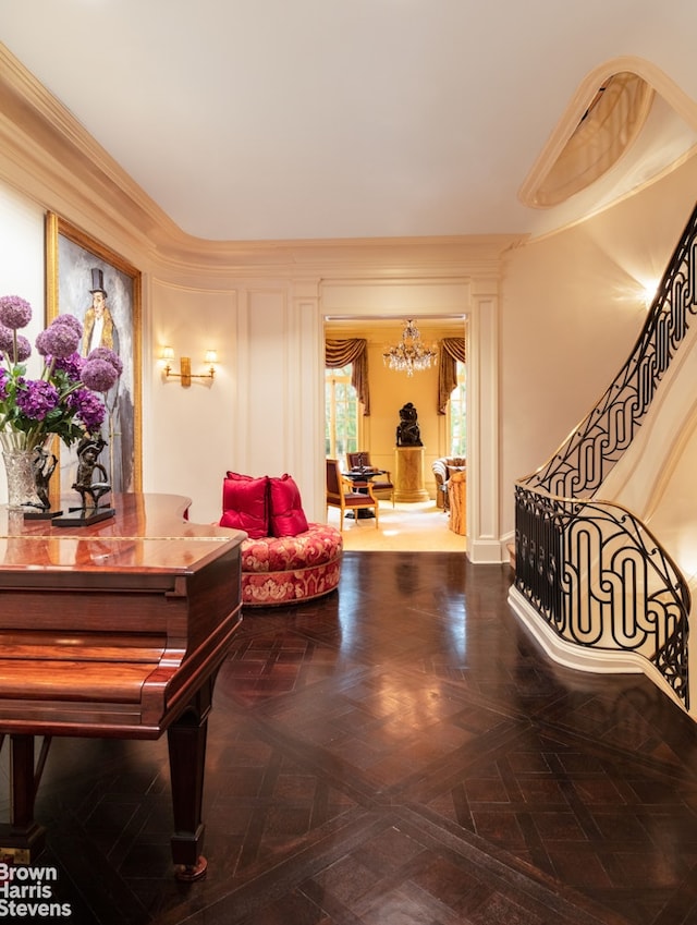 11 E 74th St, New York City, NY 10021 - entryway featuring a chandelier