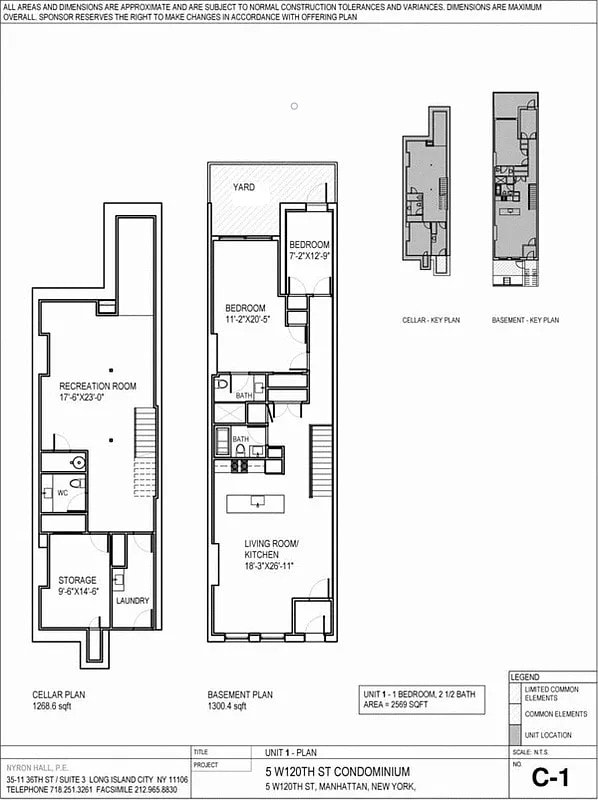 5 W 120th St Unit 1, New York City, NY 10027 - plan