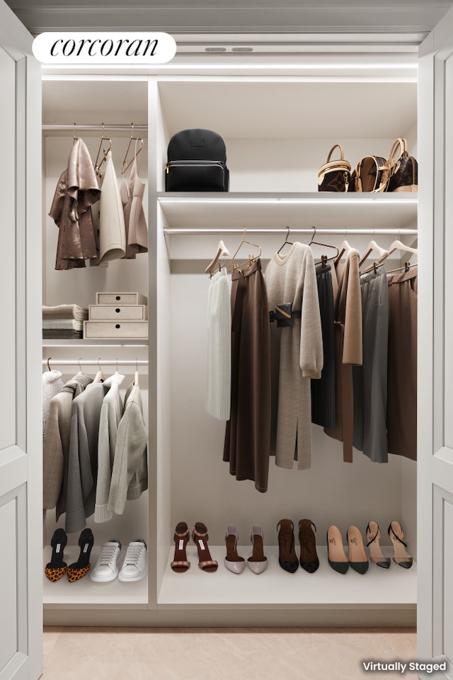 view of closet