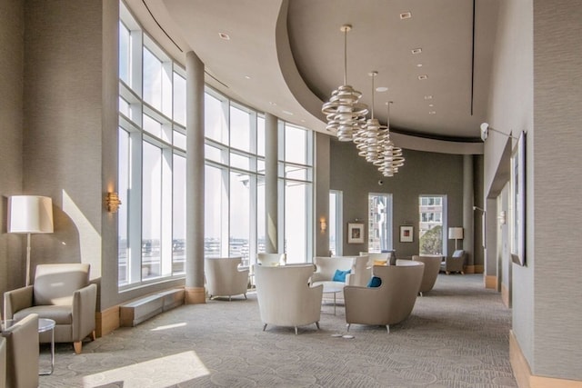 120 Riverside Blvd Unit 5-H, New York City, NY 10069 - building lobby featuring a towering ceiling