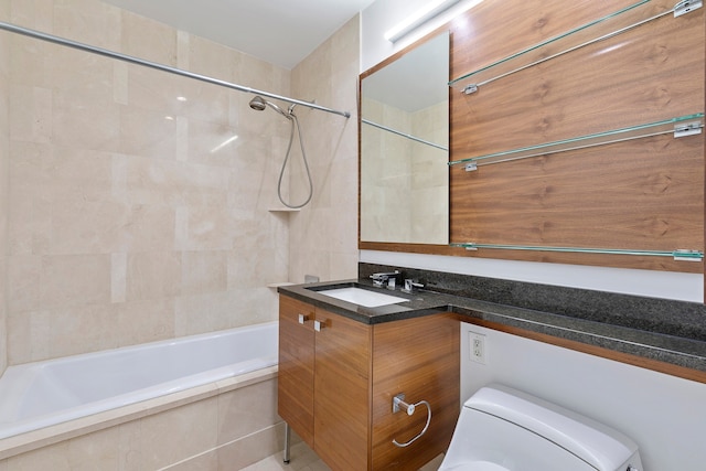 120 Riverside Blvd Unit 5-H, New York City, NY 10069 - full bath featuring tiled shower / bath and vanity