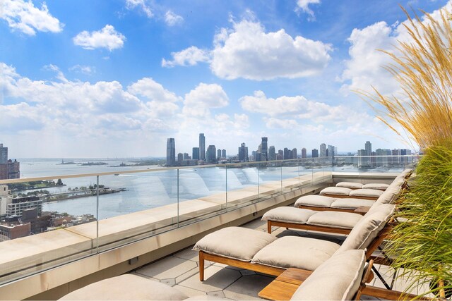 view of patio with an outdoor hangout area