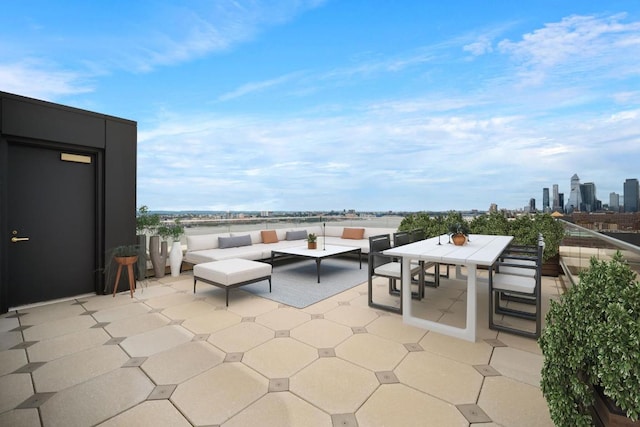 view of patio / terrace featuring an outdoor hangout area