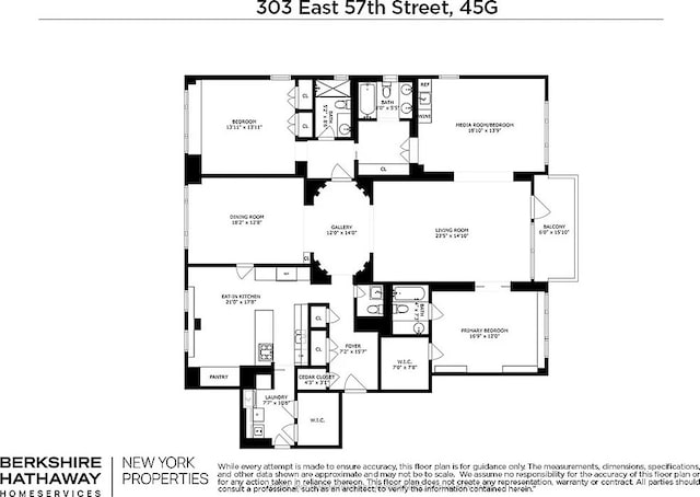 303 E 57th St Unit 45G, New York City, NY 10022 - home floor plan
